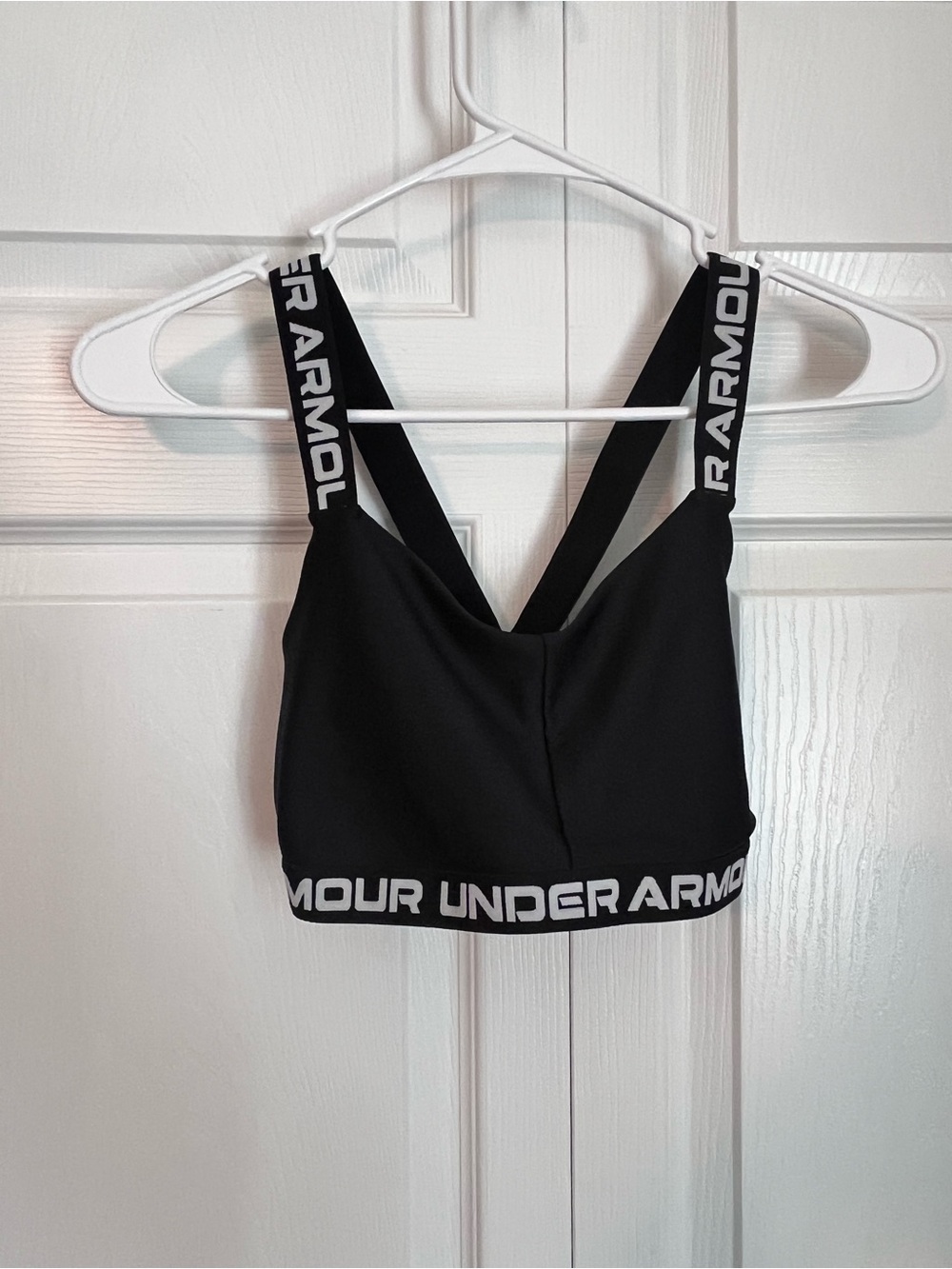 Under Armour Black Women's Logo Elastic Strap Sports Bra